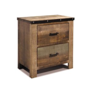five-piece bedroom set is a handsome addition to any modern living space. With a clean