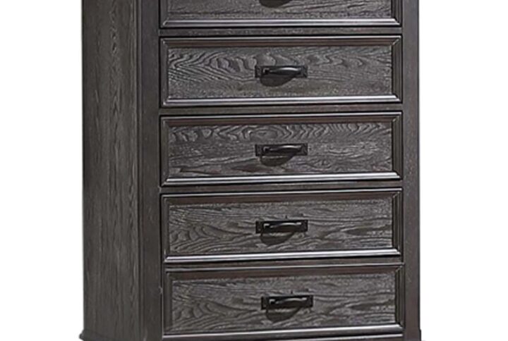 You'll instantly feel enchanted with the addition of this five-drawer chest