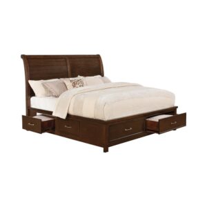 this classic bed is an attractive addition to any master bedroom.