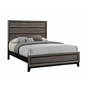 this queen bed is sure to enhance your decor. Sleek