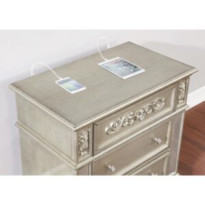 or use as an accent table anywhere to offer additional storage space with a glam look.