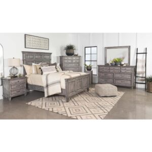 Bring together your modern farmhouse bedroom with this classically designed traditional bedroom set