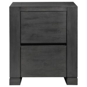 using its flannel-lined top drawer for extra protection of valuables. This nightstand offers a tech bonus of dual USB ports for charging devices.