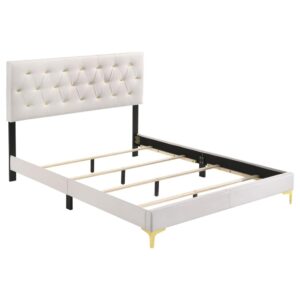 Instantly elevate the look of your bedroom oasis with this modern glam bedroom set. Chic