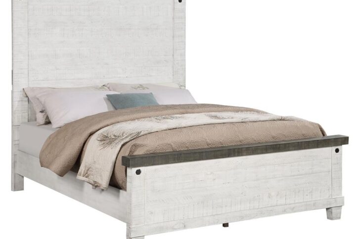 Create a peaceful bedroom retreat with the chic simplicity of a contemporary wooden bed. Clean-lined design takes center stage in the Lilith collection