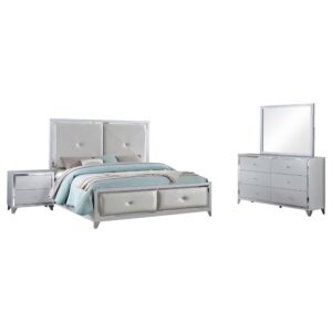 The LaRue bedroom collection is a luxurious addition to your primary suite. With glimmering accents