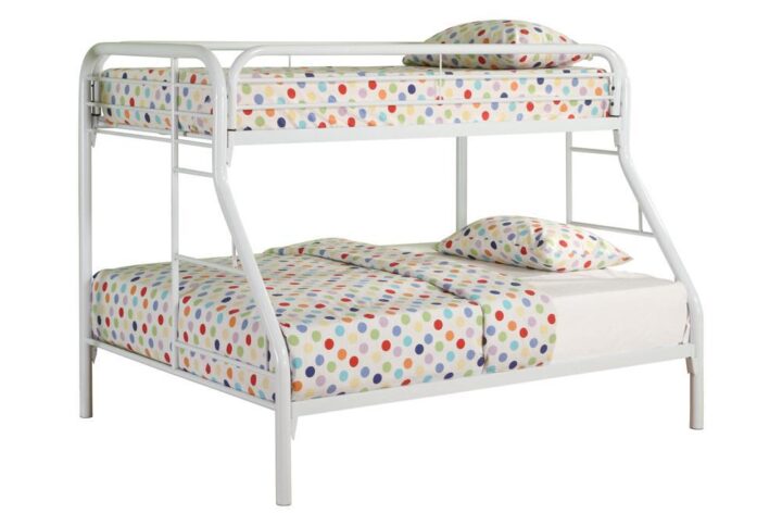 Delight your little one with the ultimate slumber party upgrade. This metal bunk bed is the perfect blend of fun and practicality. A full-sized bed on the bottom allows for plenty of room to sprawl out comfortably. A twin bed up top adds a touch of excitement. A 20/20 piece slat kit adds sturdy stability