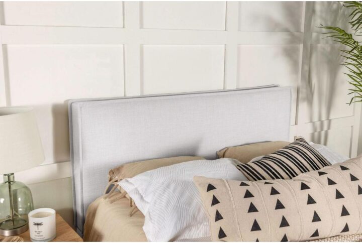 Inspire modern artistry in a contemporary bedroom space with a headboard that shines as a focal point. This updated headboard creates a mix of clean lines and tempting upgrades to transform a bedroom into a haven for relaxation. Versatile and timeless