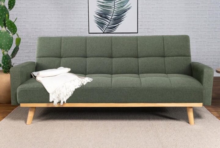 Enhance your interiors with our mid-century modern sofa beds. Wrapped in finely upholstered fabric