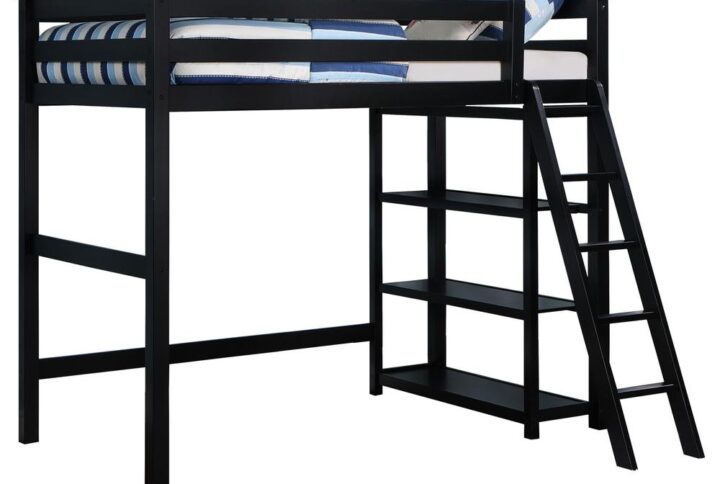 Turn your child’s or teen’s bedroom into a center of organization with this twin size workstation loft bed. Expanding on the space-saving features of a bunk bed