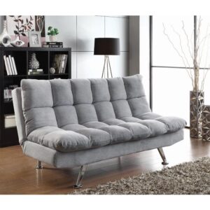 Feel the softness and plush experience of this sofa bed. Ideal for a contemporary space