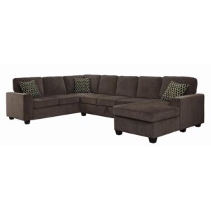 sophisticated sectional creates an attractive focal point in any living room. Expertly crafted with top-quality materials
