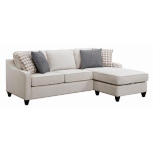 this sectional is a solid choice for a redesign. Perk up a living room or entertainment space with a comfortable and tasteful design. Configured for maximum flexibility