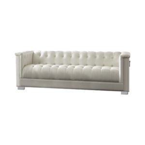 contemporary style. This stunning sofa is impeccably designed with a smooth