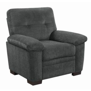 comfortable luxury. This beautiful chair boasts a classic design with plenty of plush