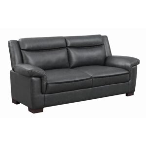 modern sofa. Upholstered in soft