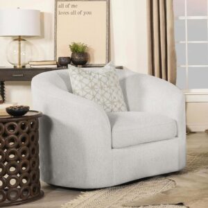 Elevate your contemporary living room reading nook with this elegant contemporary lounge chair
