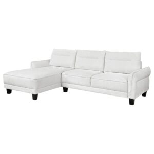Experience ultimate comfort with this modern two-piece sofa chaise