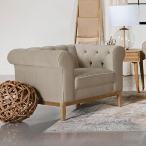 Create a welcoming seat for one with this modern