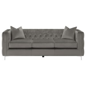 complete with a sofa and loveseat. Designed with Tuxedo-like frames