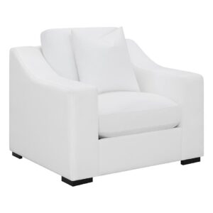 Create your favorite cozy reading nook with this transitional lounge chair