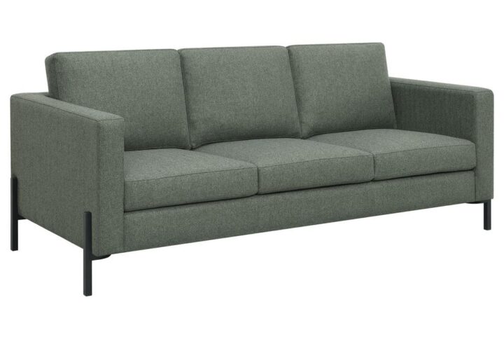 Experience luxury with our meticulously designed modern sofa that exemplifies both style and comfort. Featuring clean