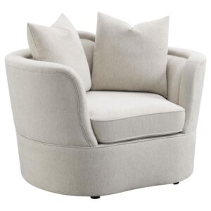 this club chair helps shape an inviting environment for relaxation. Rounded edges play a part in a silhouette that flatters as it provides extraordinary seating comfort. Wrapped in versatile