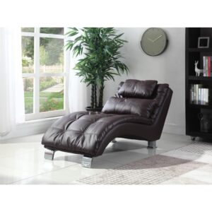 Bring an attention-getting accent to contemporary decor. Built to ensure a positive and ergonomic lounging experience