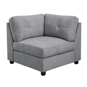 this corner chair is endlessly versatile. Sleek and compact