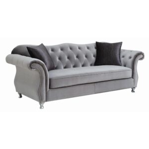 silver upholstery