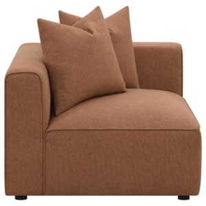 Bridge together your modern sectional sofa with this elegant contemporary modular corner chair