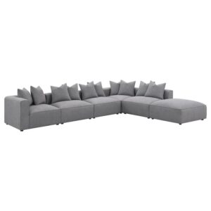 Gather around this large sectional sofa