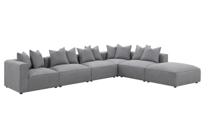 Gather around this large sectional sofa