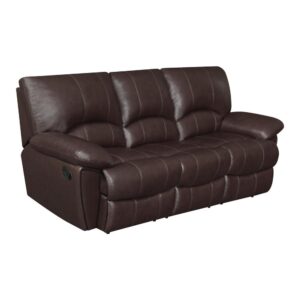 Decorate your living or entertainment room with this stunning motion sofa. Sleek
