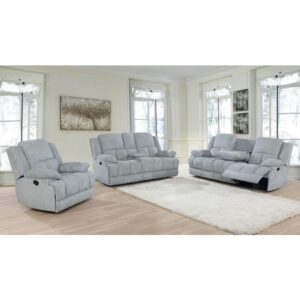 Bring the family over for a big game and enjoy the comfort of this three-piece sofa set. With manual reclining mechanisms