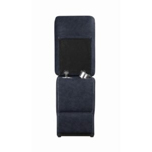 Modern/Contemporary Console made of Upholstered in Blue color