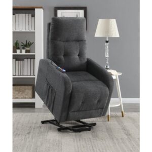 Easily stand on your feet with the assistance of this power lift chair. With an integrated heat and massage function