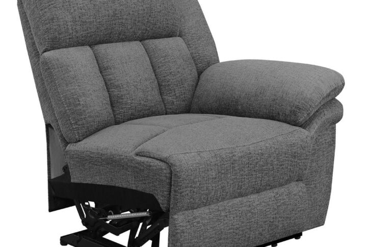 Modern/Contemporary Raf Recliner made of Upholstered in Charcoal color