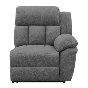 Modern/Contemporary Raf Power Recliner made of Upholstered in Charcoal color
