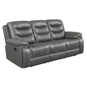 offering a handsome vibe to any space. With a breathable faux leather material and a cool gel memory foam topper