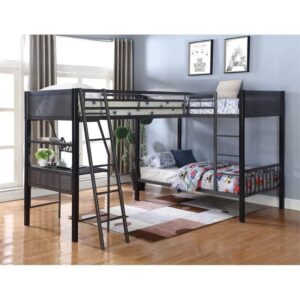 this piece is versatile and stylish. Heavy gauge guard rails offer protection and peace of mind for little ones on the top bunk