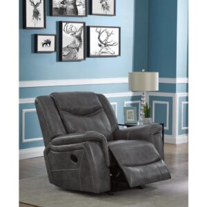 this recliner is as contemporary as it is opulent.
