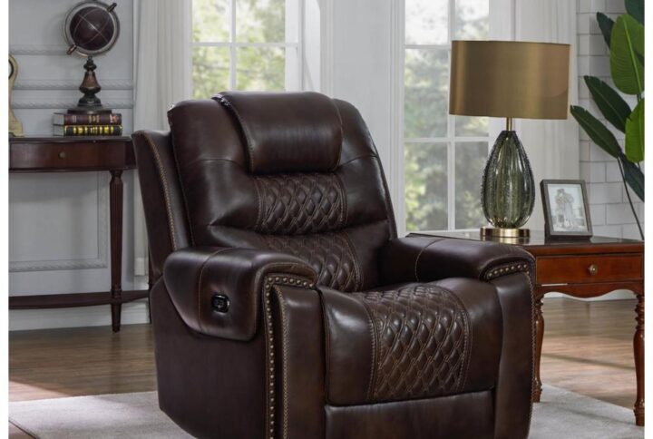 Ultimate comfort is yours alone in this power^2 leather recliner from the North collection. Elite quality is expressed in the top grain leather with intricate upholstery details. Support is unmatched with Crisper foam cushioning