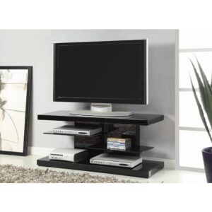 creative character. This TV console adds an inspired