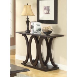 Put your impeccable taste in home decor on full display. This stylish sofa table has a thoroughly distinguished appearance. A smooth