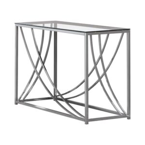 this modern sofa table adds depth to any living room or entryway. Bright and radiant
