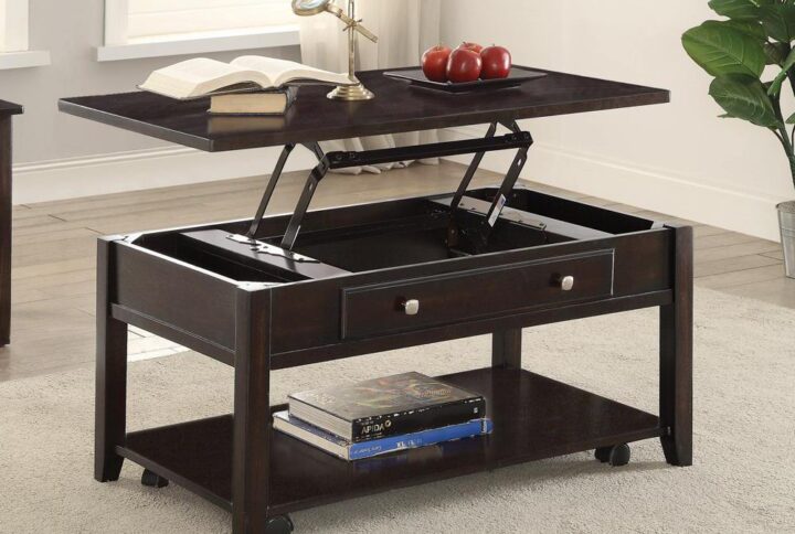 Transform a classic scheme with this stunning lift top coffee table. Sleek and stunning