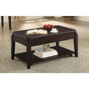 Transform a classic space with the clean lines from this lift top coffee table. Stunning and smooth