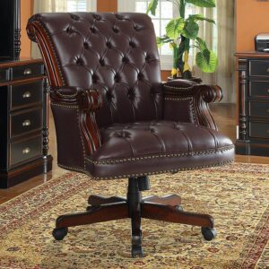 Supreme elegance makes a home or business office a royal setting. This delectable office chair is built for pleasure and style
