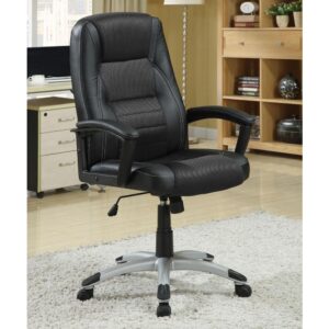 Add a touch of sophistication to a home or business office. This fashionable office chair works from a classic design concept and upgrades with extra detailing. Nicely padded and sectioned